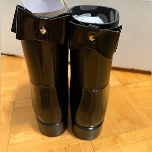 Kate Spade Black Bow Rain Boots BRAND NEW